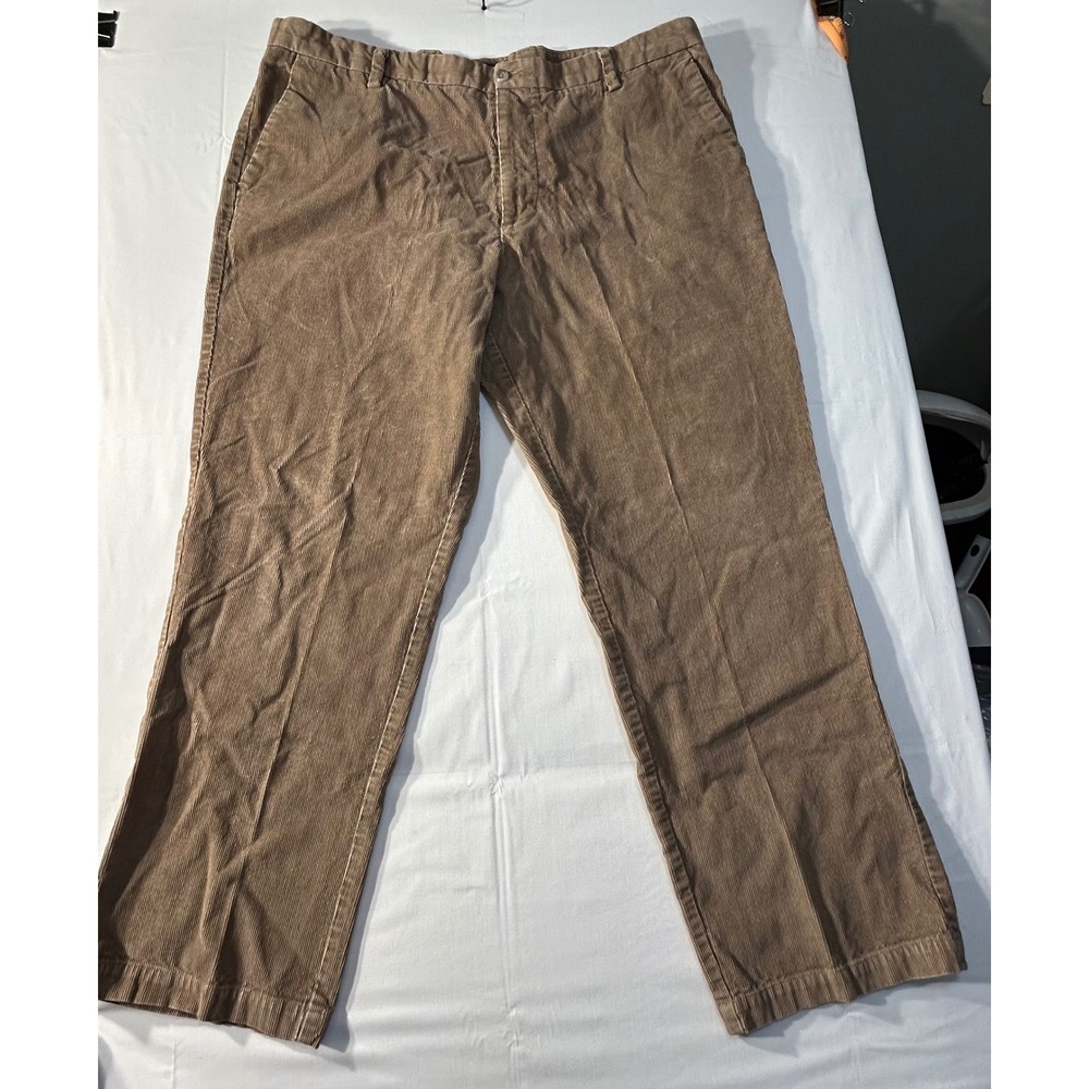 Dockers D3 Classic Fit Brown Corduroy Pants Mens 42x30 Flat Front Cotton